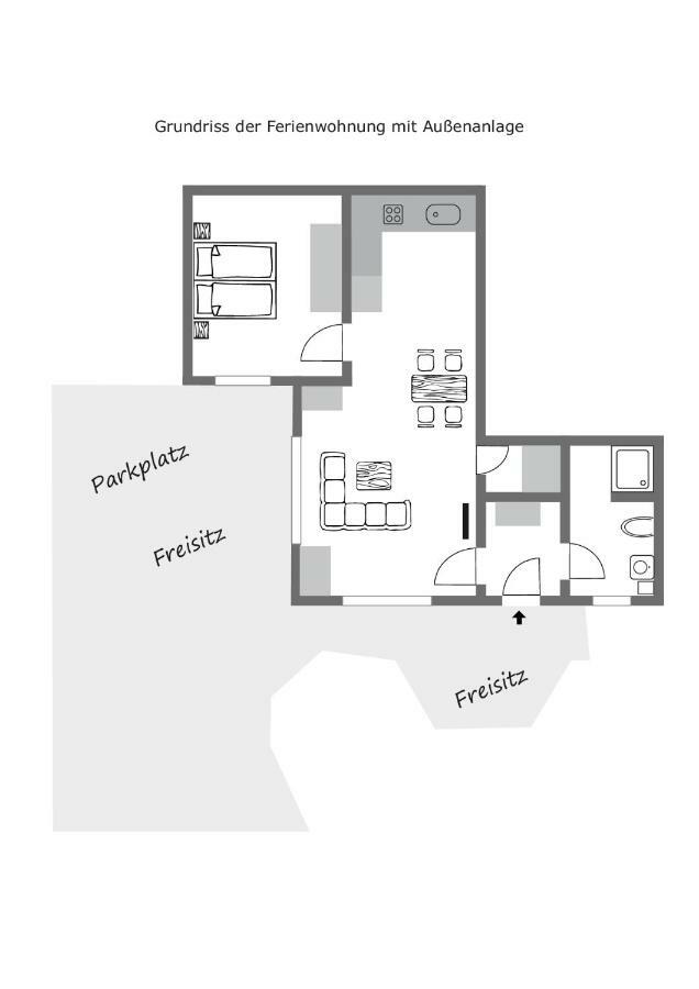 Ferienwohnung "Schoene Aussicht" 瑞尔 外观 照片